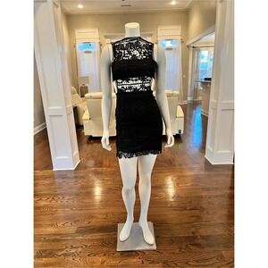 17-Charlotte Russe, Black Lace Dress 0008